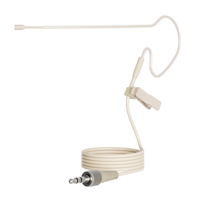 JK J K Low Profile Light-Weight Headset Headworn Earhook Microphone MIC-J S90 Compatible with Sennheiser Wireless System - Image 1